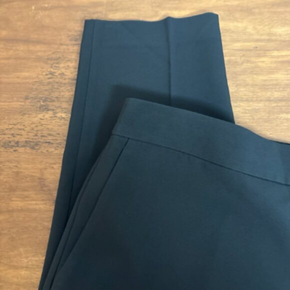 ANN TAYLOR SIDE ZIP ANKLE PANT in FLUID CREPE BLACK NWOT $120 14 - Picture 6 of 9